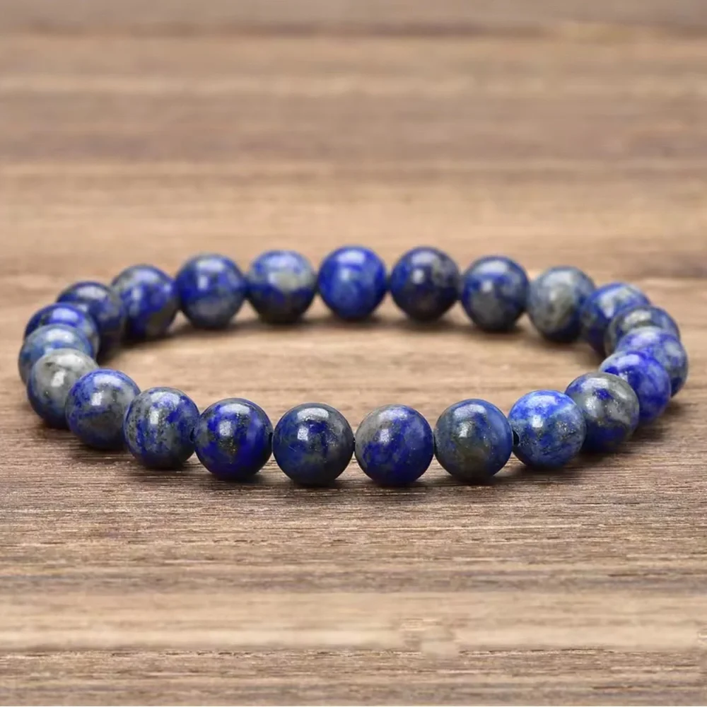 🆕New Lapis Lazuli 8mm Healing Gemstone Bracelet